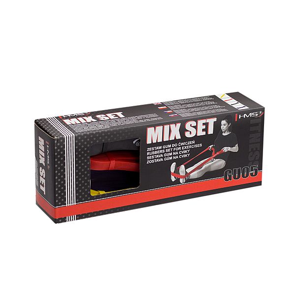 Набор силовых резинок для фитнеса HMS Mix Set GU05