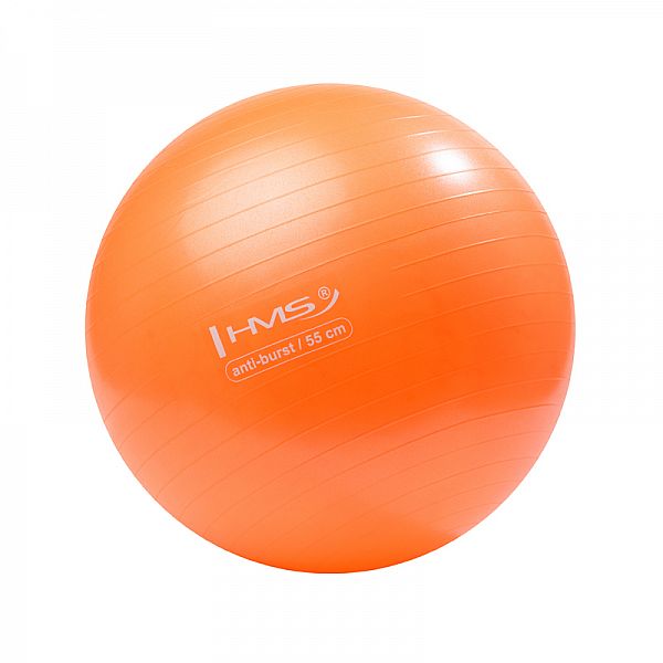 М'яч гімнастичний HMS YB02 Anti-Burst Orange 55см