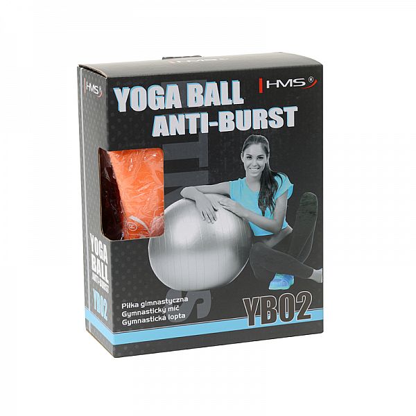 М'яч гімнастичний HMS YB02 Anti-Burst Orange 55см