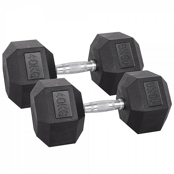 Набір шестигранних гантелей inSPORTline Hexsteel 2 x 3-40 кг