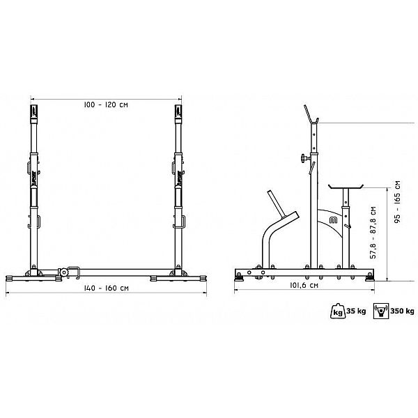 Лава і стійки під штангу Marbo Sport MS2
