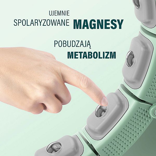 Хула-хуп магнітний з тягарцем та лічильником HMS Set HHM14, зелений