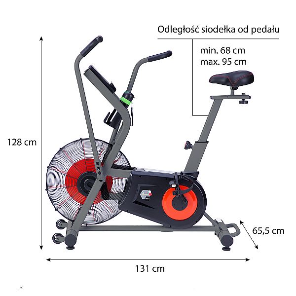 Велотренажер аеробайк HMS Premium Air Bike MP8880