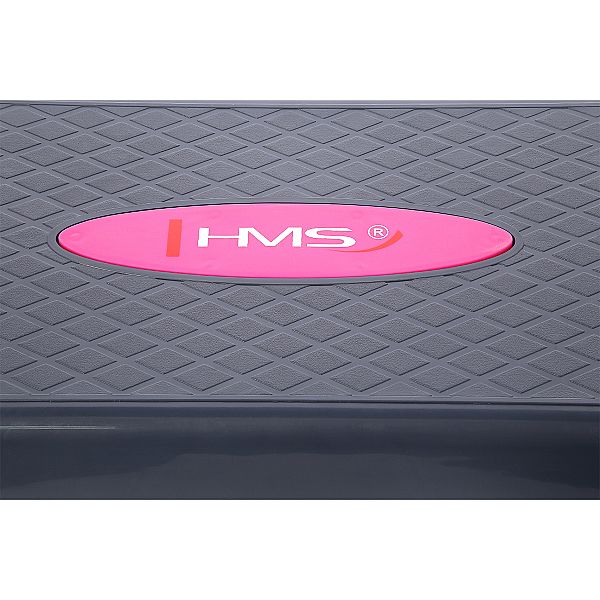 HMS AS002 - степ платформа для фітнесу, рожево-сіра