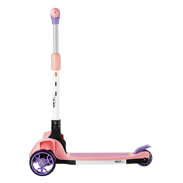 Самокат дитячий Nils Fun HLB10 LED рожевий