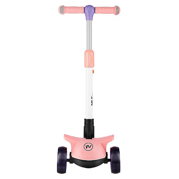 Самокат дитячий Nils Fun HLB10 LED рожевий