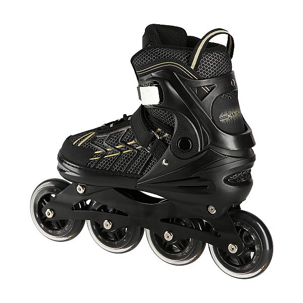 Роликові ковзани Nils Extreme NA1128 розм. L 39-42 чорно-золотий