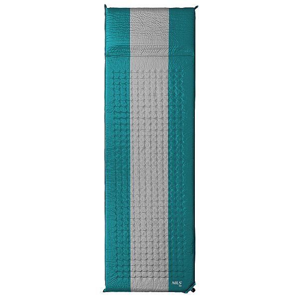 Самонадувний килимок Nils Camp NC4340 синій-сірий