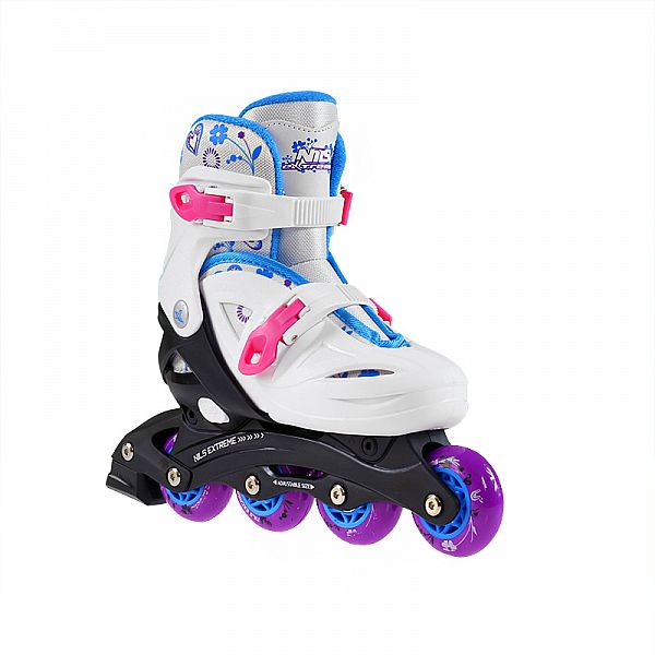 Дитячі роликові ковзани Nils Extreme NJ/NA0321A розм. S 26-30 білий