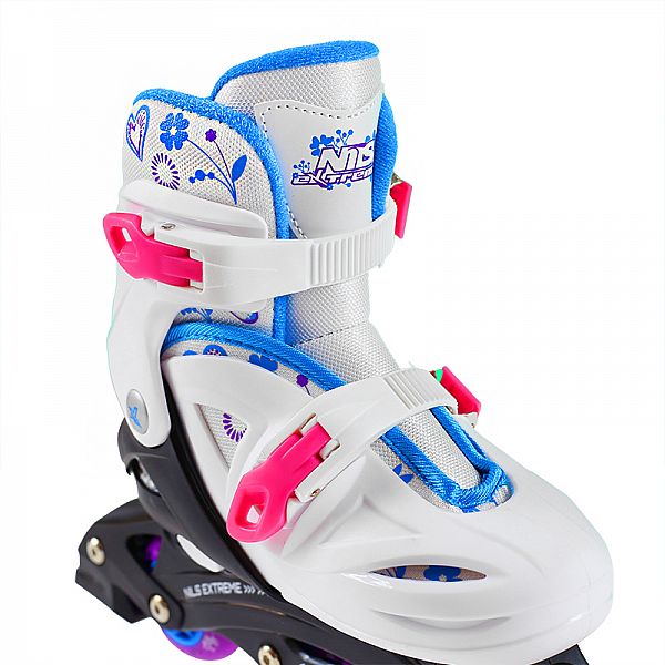 Дитячі роликові ковзани Nils Extreme NJ/NA0321A розм. S 26-30 білий