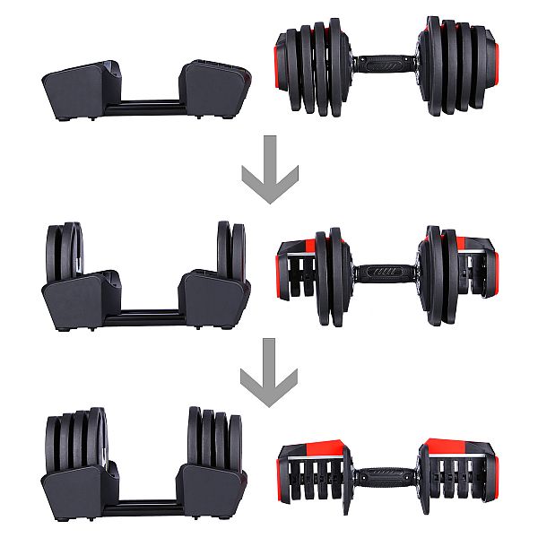 Набірна штанга + гантелі 2шт + гирі 2шт HMS SGR18 PRO SET 3IN1 41кг