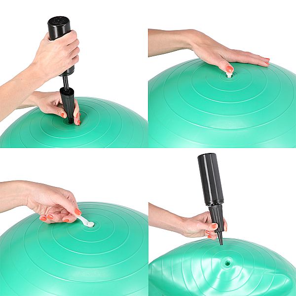 Гімнастичний м'яч HMS 55см YB01N, чорний