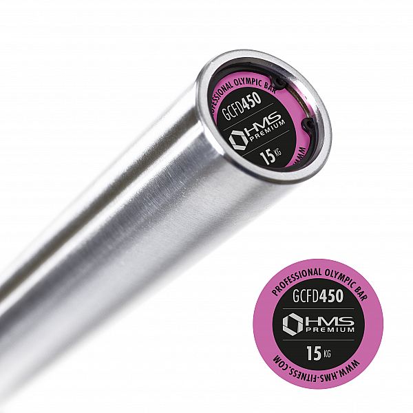 Гриф олимпийский GCFD450 HMS с зажимами ZG1000