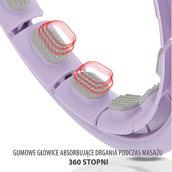 Хула-хуп з тягарцем та лічильником HMS HHW09 76-91см, фіолетовий