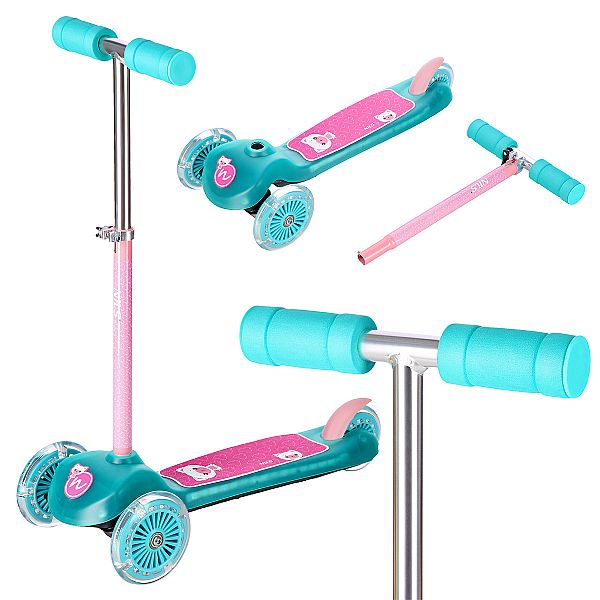 Самокат дитячий Nils Fun HLB001 бірюзовий