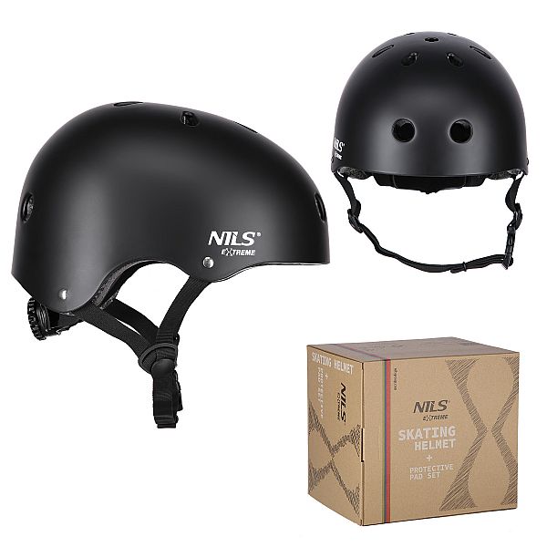 Захисний шолом з набіром захисту Nils Extreme розм. S MR290+H230, чорний