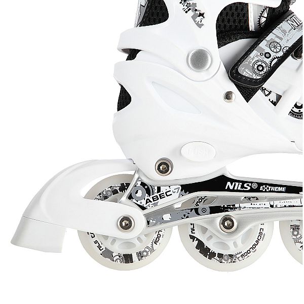 Роликові ковзани 2в1 Nils Extreme NH10905 LED розм. S 31-34 білий