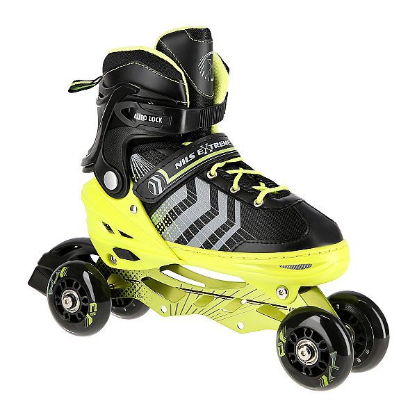 Роликові ковзани 4в1 Nils Extreme NH18192 розм. S 29-33 чорно-зелений