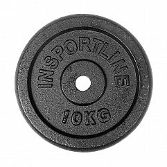 Диск сталевий 30мм inSPORTline Blacksteel 10кг
