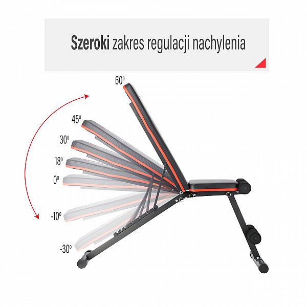 Тренажерна лава регульована з еспандерами HMS LS1203