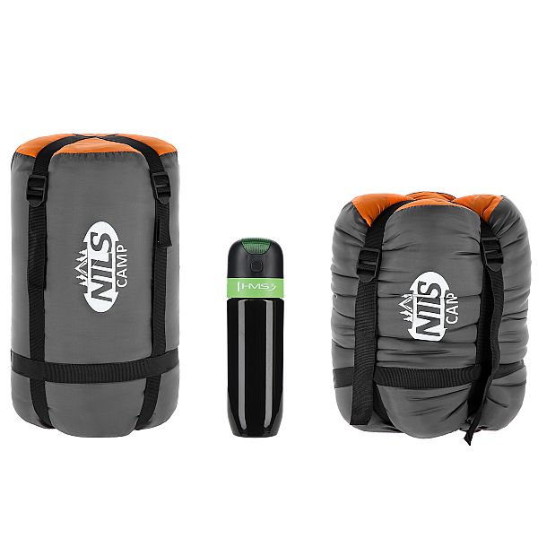 Спальний мішок Nils Camp NC2008 розм. L сіро-оранжевий