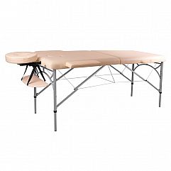 Професійний масажний стіл inSPORTline Tamati, кремово-білий