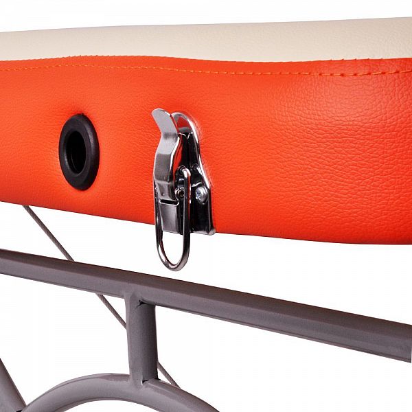 Професійний масажний стіл inSPORTline Tamati, кремово-білий