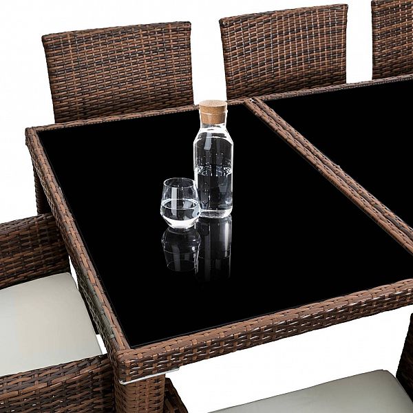 Садові меблі Technorattan Monaco чорно-коричневий