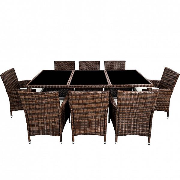 Садові меблі Technorattan Monaco чорно-коричневий