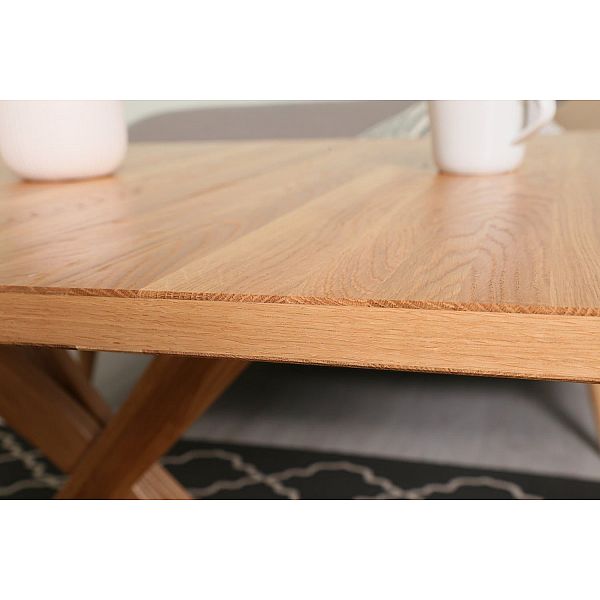 Стол дубовый журнально-обеденный Transformer Natural