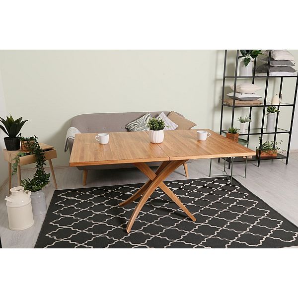 Стол дубовый журнально-обеденный Transformer Natural