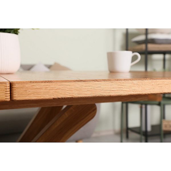 Стол дубовый журнально-обеденный Transformer Natural