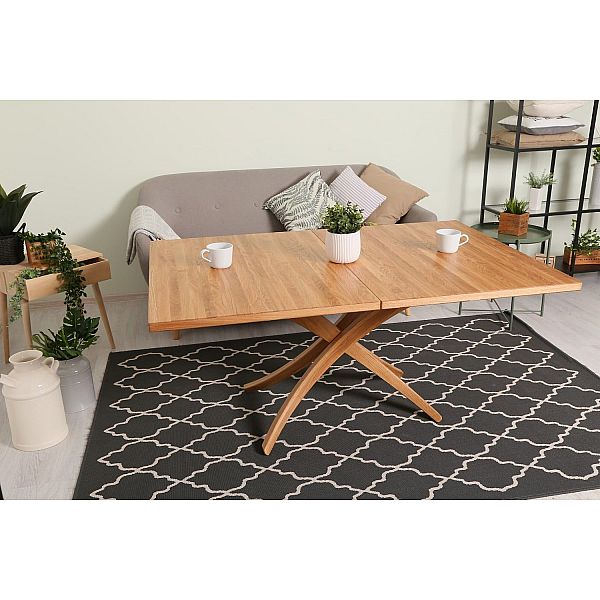 Стол дубовый журнально-обеденный Transformer Natural