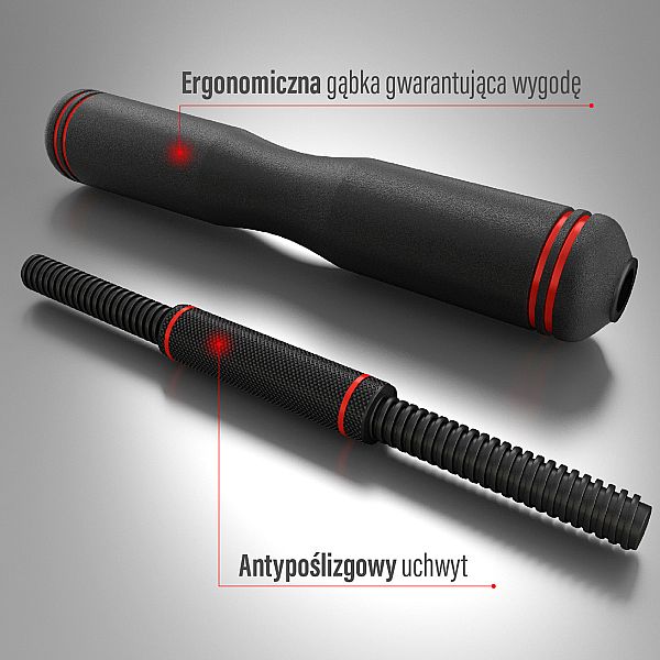 Гантелі розбірні 40кг, набір 6в1 зі штангою та гирями HMS SGX140 Pro