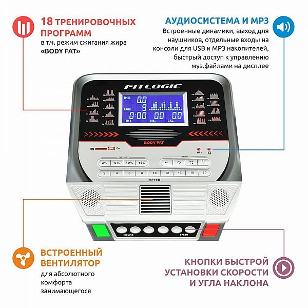 Бігова доріжка FitLogic ET153