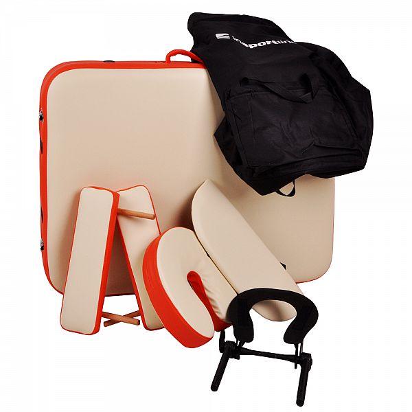 Масажний стіл inSPORTline Tamati 2-Piece Aluminium, чорний