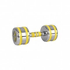 Хромована гантель inSPORTline Yellsteel 9 кг