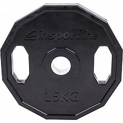 Олімпійський диск гумовий inSPORTline Ruberton 15кг