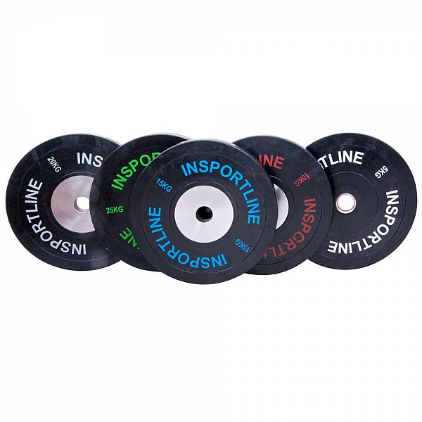 Диск гумовий inSPORTline Bumper Plate 20кг