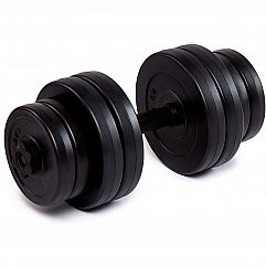 Гантель битумная Fit-On Chrome 1x16кг