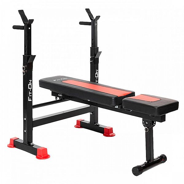 Скамья тренировочная Fit-On FN-S101 + штанга 118кг