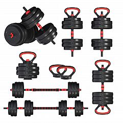Гантелі з функцією штанги 6в1 Fit-On 53кг