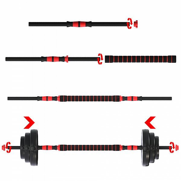 Гантели с функцией штанги 6в1 Fit-On 53кг