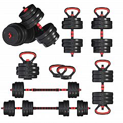 Гантелі з функцією штанги 6в1 Fit-On 63кг