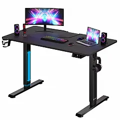 Комп'ютерний стіл з електрорегулюванням висоти Casaria 110x60см, коричневий
