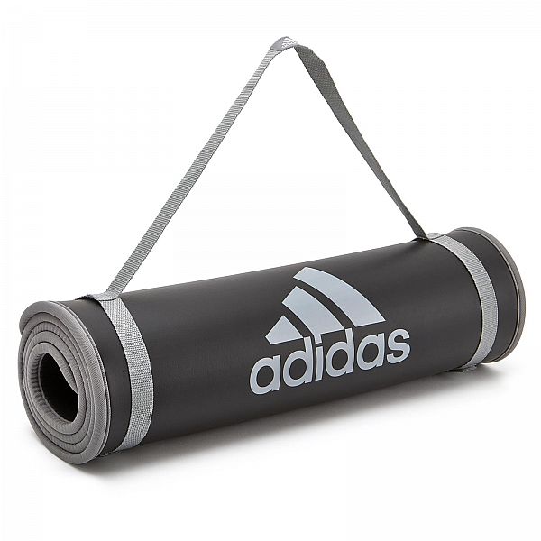 Adidas коврик для тренировок 1см серый ADMT-12235GR