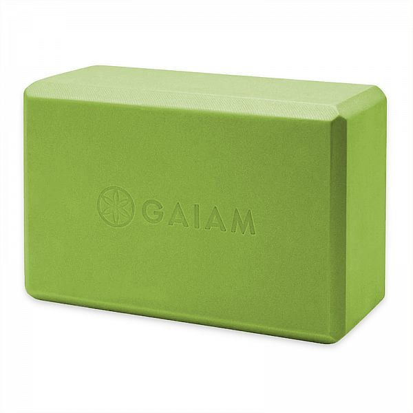 Блок для йоги Gaiam 59186 из пены, зеленый