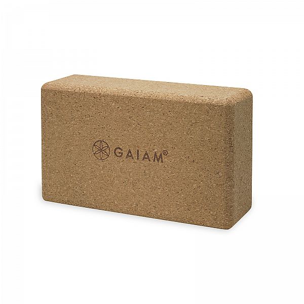 Блок для йоги Gaiam 52292 с коркового дерева