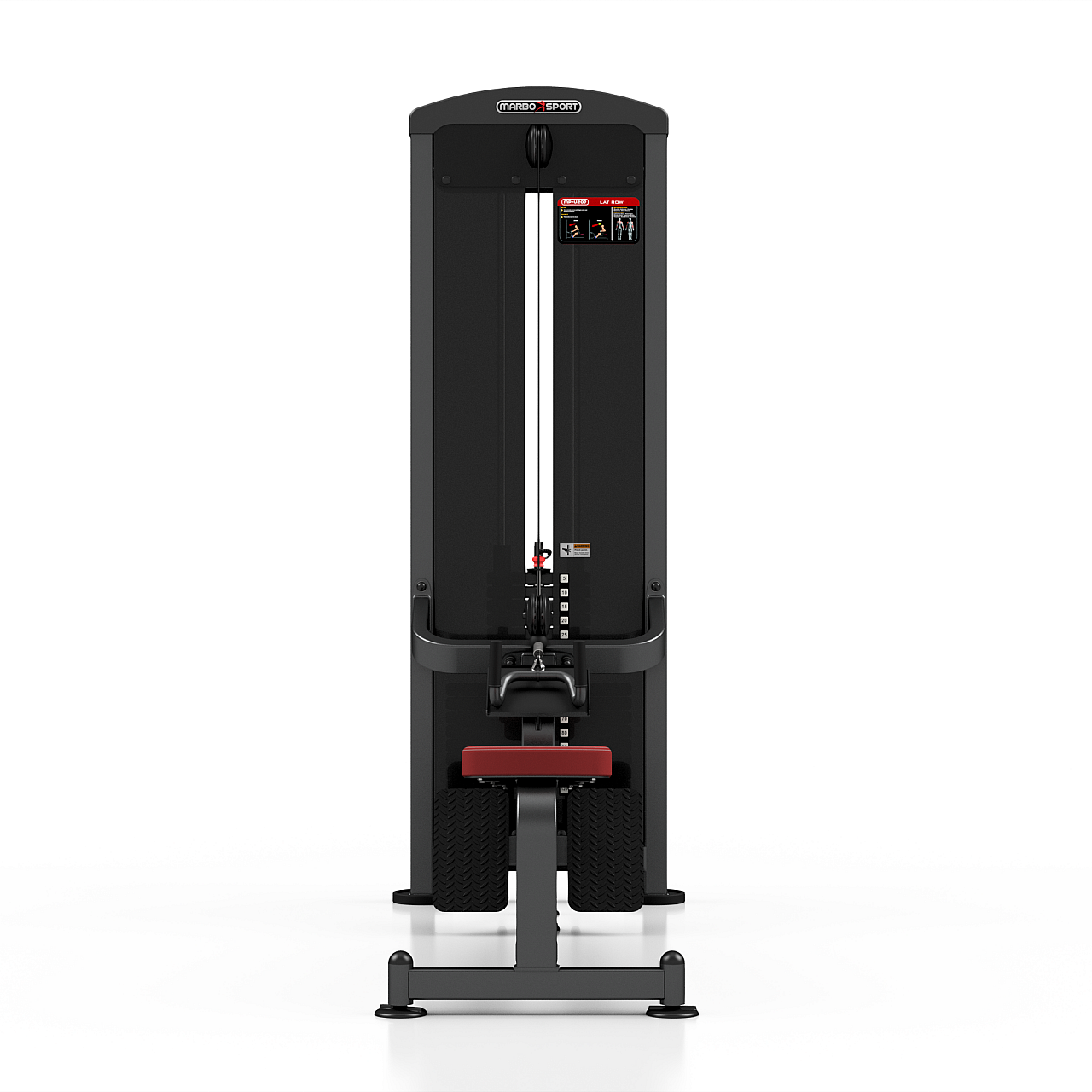 Нижня тяга зі стеками Marbo Sport MP-U207, чорний