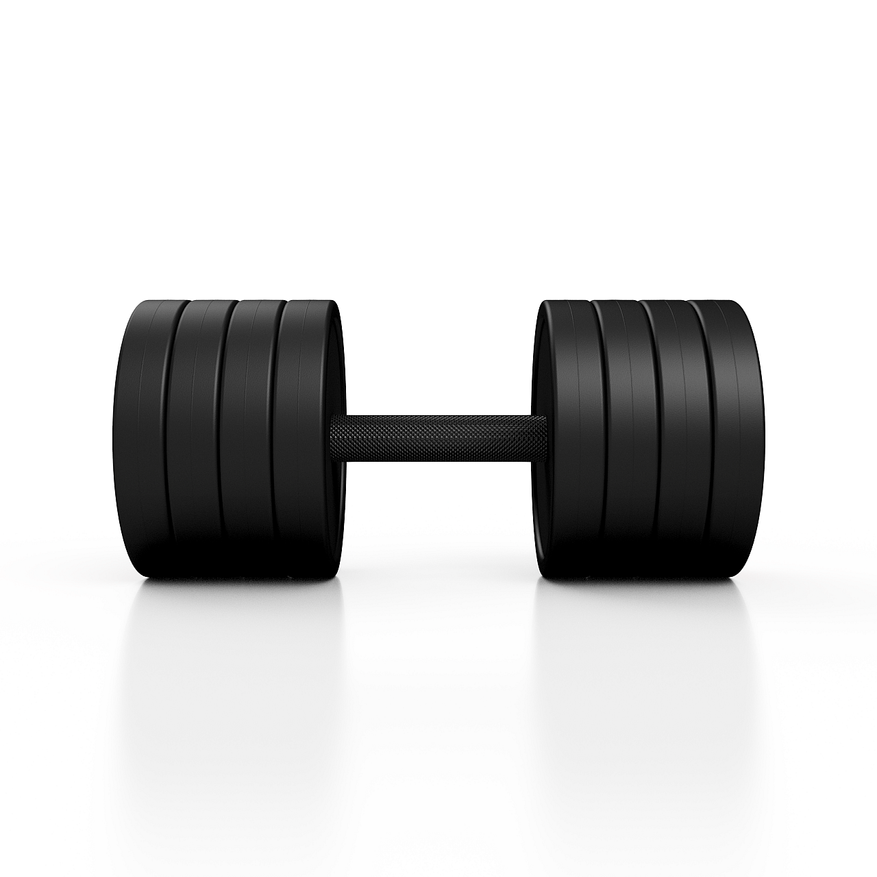 Гантель прогумована Marbo Sport 27.5кг, червоний глянець